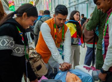 Более 4 тысяч человек посетили площадку Центра «ВОИН» на Всемирном фестивале молодёжи