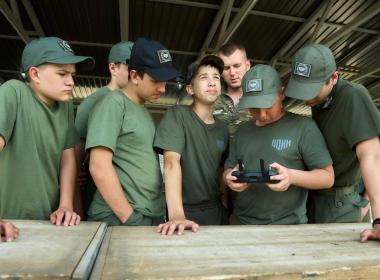 Курсанты из Запорожской области принимают участие в первой смене «Время юных героев»